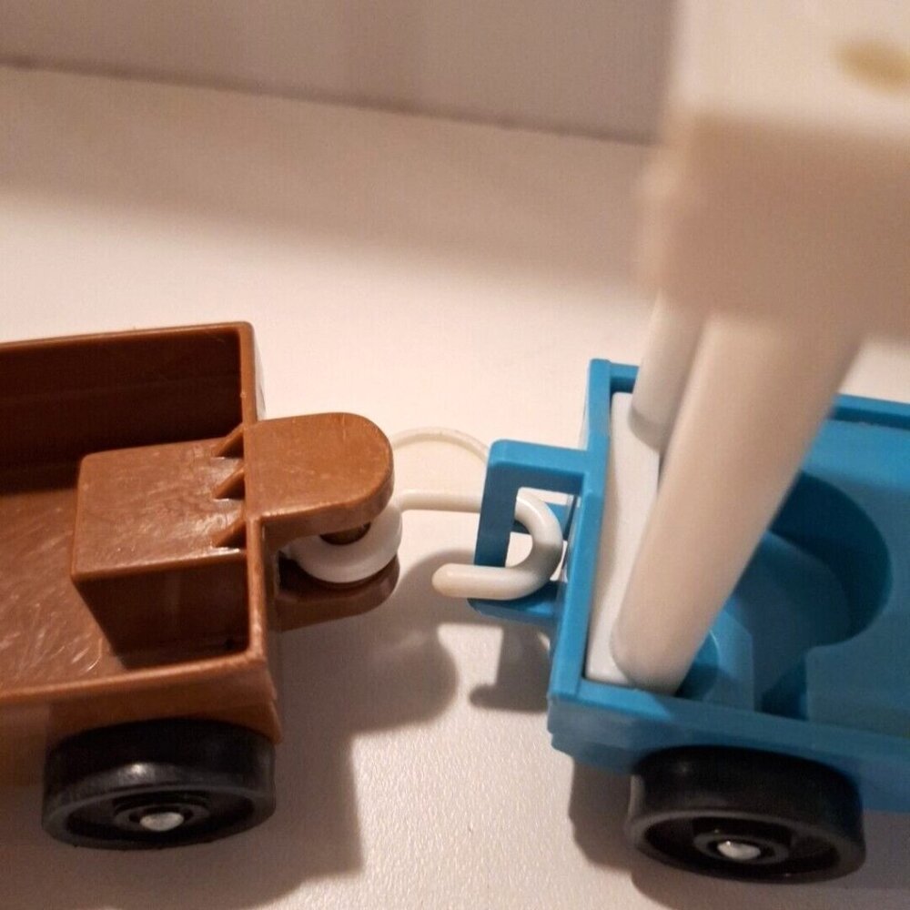 1984 Fisher Price Zoo Tram Train Cars Mountain Goat Vintage #916 Lot - Picture 3 of 11
